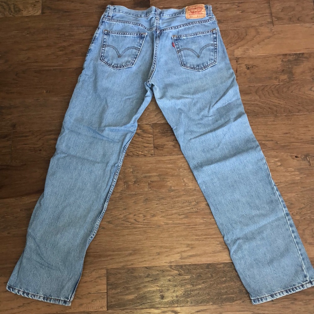 men’s levi blue jeans